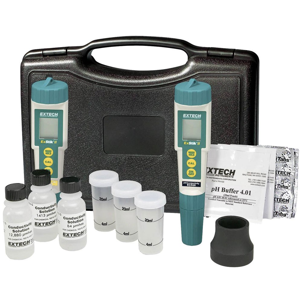 Extech Conductivity Tester Kit with pH TDS Salinity Temp Measure