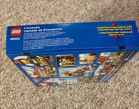 LEGO CITY: Fire Emergency (60003) 301 Pcs Rescue Set Engine, Sealed New Retired