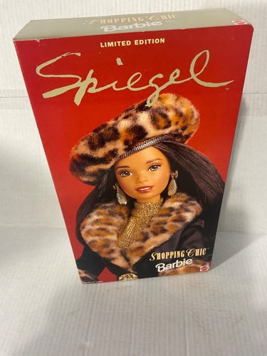 Mattel Barbie Doll Spiegel Shopping Chic 1995 Special Edition 14009 Leopard MINT