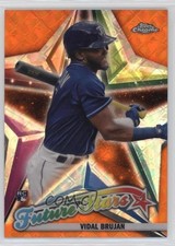 2022 Topps Chrome Logofractor Edition Orange Refractor 16/25 Vidal Brujan 1d8z