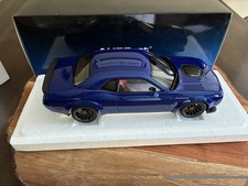 AUTOart Dodge Challenger R/T SCAT Pack Widebody Indigo Blue 1:18 Diecast NEW