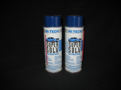 Qty 2  Hi-Tech HT18007 Super Solv Multi-Purpose Solvent Fabric Safe 16oz