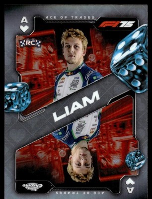 2025 TOPPS Chrome Formula 1 Ace of Trades SCA-5 Liam Lawson (Racing Bulls) RC