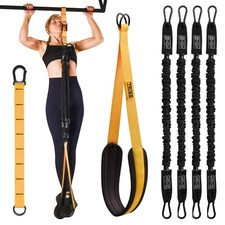 Pull Up Assistance Bands Set - 4 Heavy-Duty Pull Up Bands, Height Adjustable Str