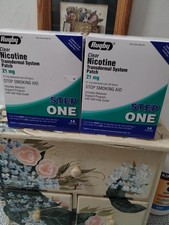 Rugby 21mg Nicotine Transdermal System Patch-14 Count 2 Brand New Sealed Boxes 