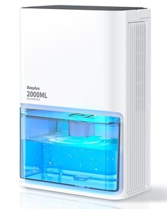 Petit déshumidificateur pour salle de bain, 68OZ 500Sq.Ft Déshumidificateurs silencieux pour la maison...