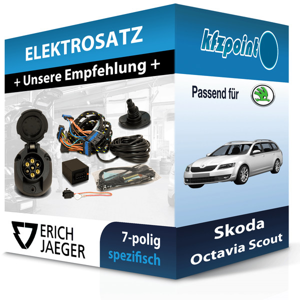 Jaeger E-Satz 7Polig Fahrzeugspezifisch Passend für Skoda Octavia Scout-image