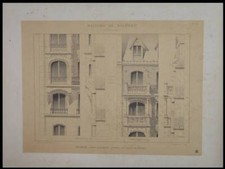 PARIS, 67 AVENUE MALAKOFF - 1895 - GRANDE LITHOGRAPHIE - CHARLES PLUMET
