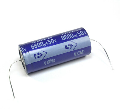 2pcs Nichicon VX 6800uF 50v Axial Aluminum Electrolytic Capacitor  