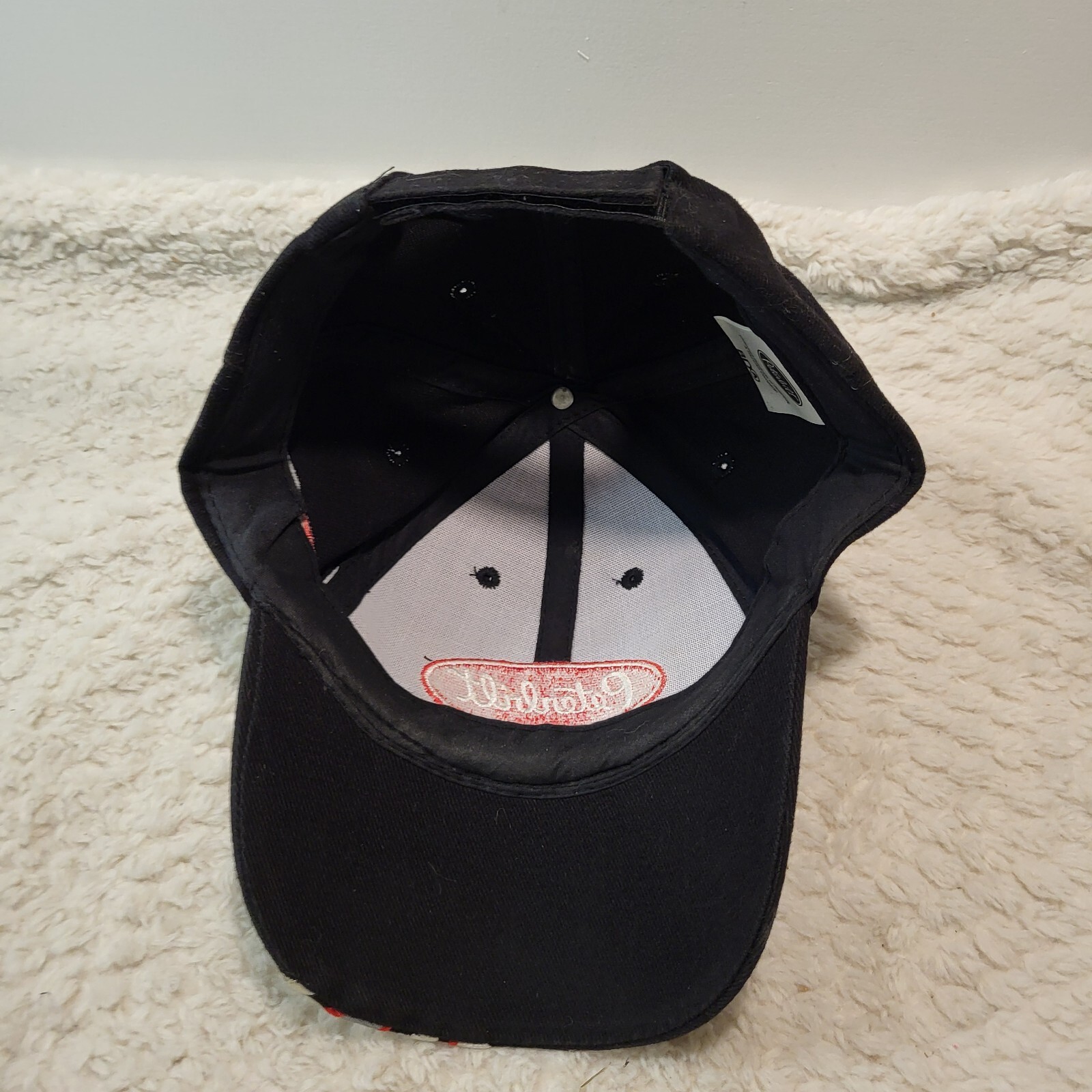 Peterbilt Flames Black Hat Snapback Baseball Vint… - image 8