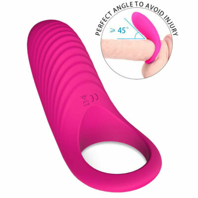 9 Vibration Silicone Dual Vibrating Cock Ring Dick Adult Sex Toys for  Couples US