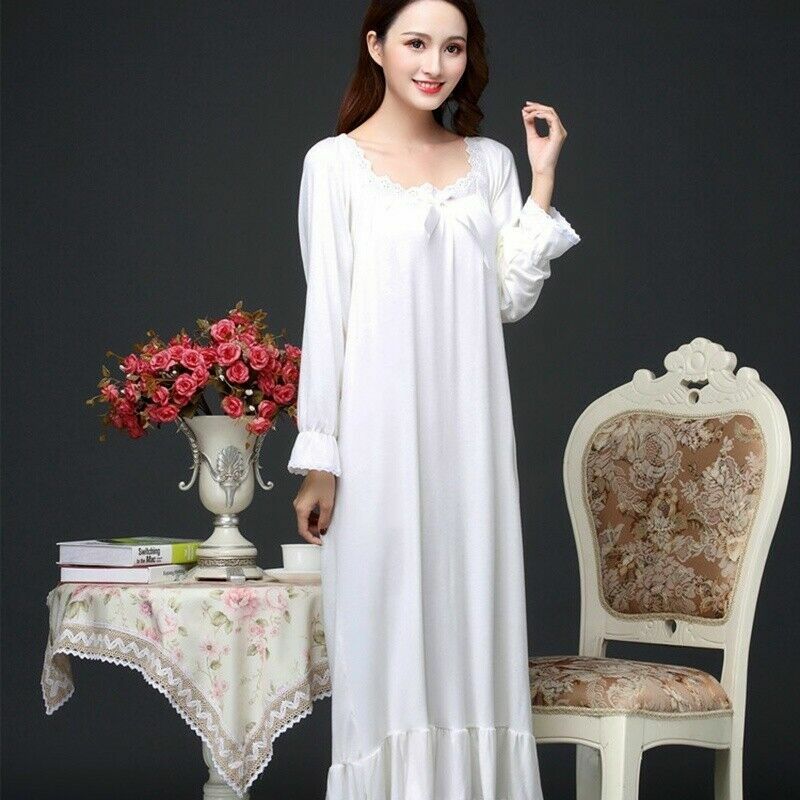 Women Night Sleep Dress Nightgown Modal 