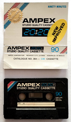 Mc Ampex 20:20+ 90 Musikkassette Vintage Compact Cassette Audio Tape Gebraucht Used B
