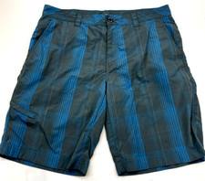 Columbia Shorts Mens Size 34 Gray/Blue Omni Shade Sun Protection Performance