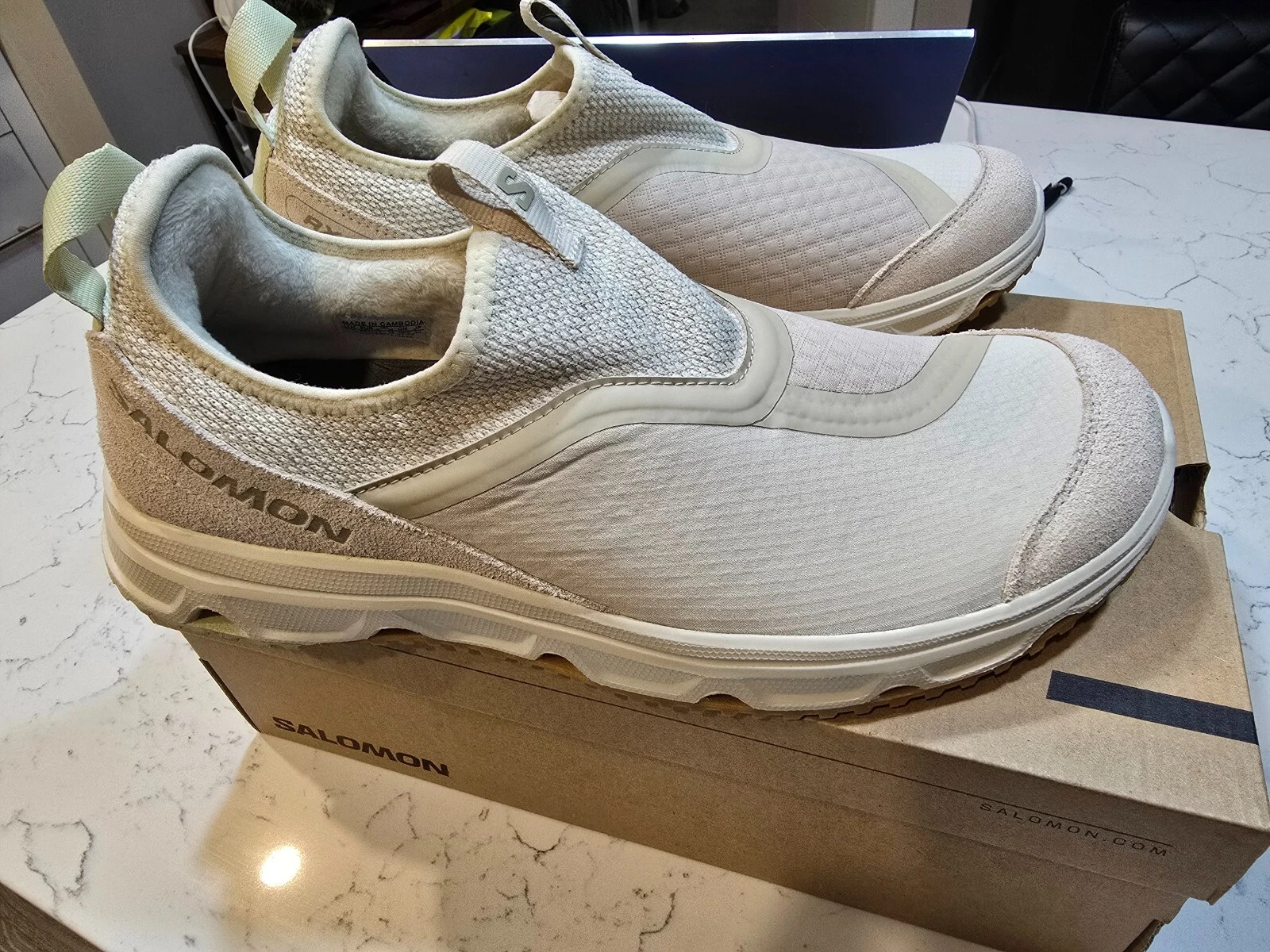 Salomon RX Snug L47282600 scarpe uomo SNEAKERS MOC SLIP ON TAGLIA 12 NUOVE