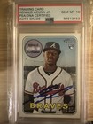 2018 Topps Heritage Autographed Ronald Acuna Jr. PSA/DNA Certified Hard Sign
