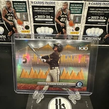 2024 Topps Bowman Chrome Ethan Salas Top 100 Prospect San Diego Padres #BTP-5