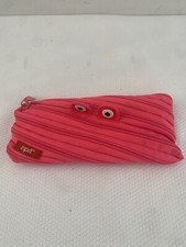 ZIPIT Monster Pencil Pouch Case Neon Hot Pink Zipper Storage School Makeup