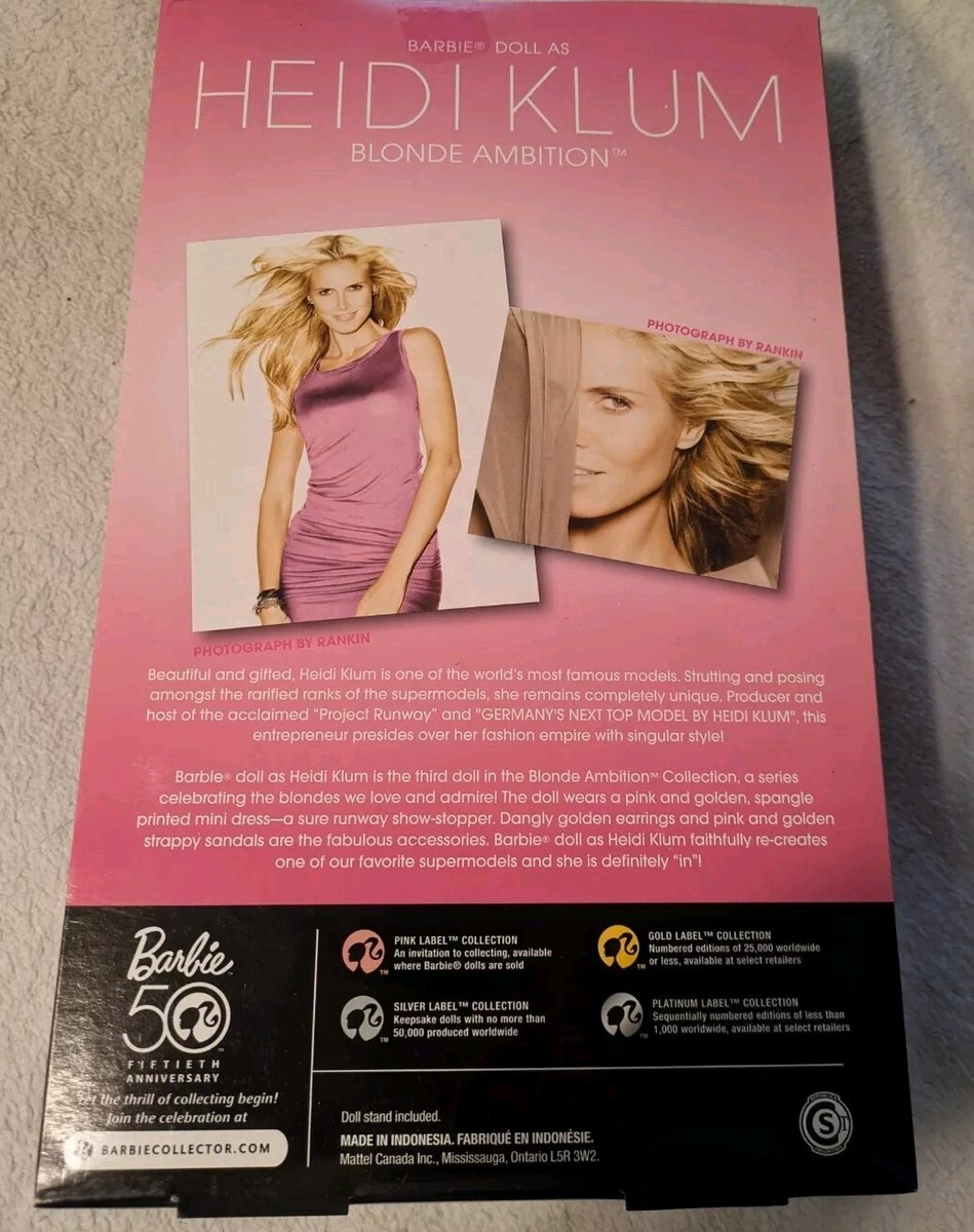 2009 Heidi Klum Blonde Ambition Pink Label Barbie NRFB | eBay 2009 Heidi Klum Blonde Ambition Pink Label Barbie NRFB | eBay