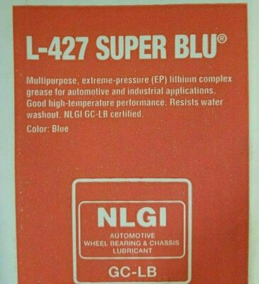 Kendall L-427 Super Blu Grease - NLGI #2 Extreme Pressure Multipurpose Blue Grease