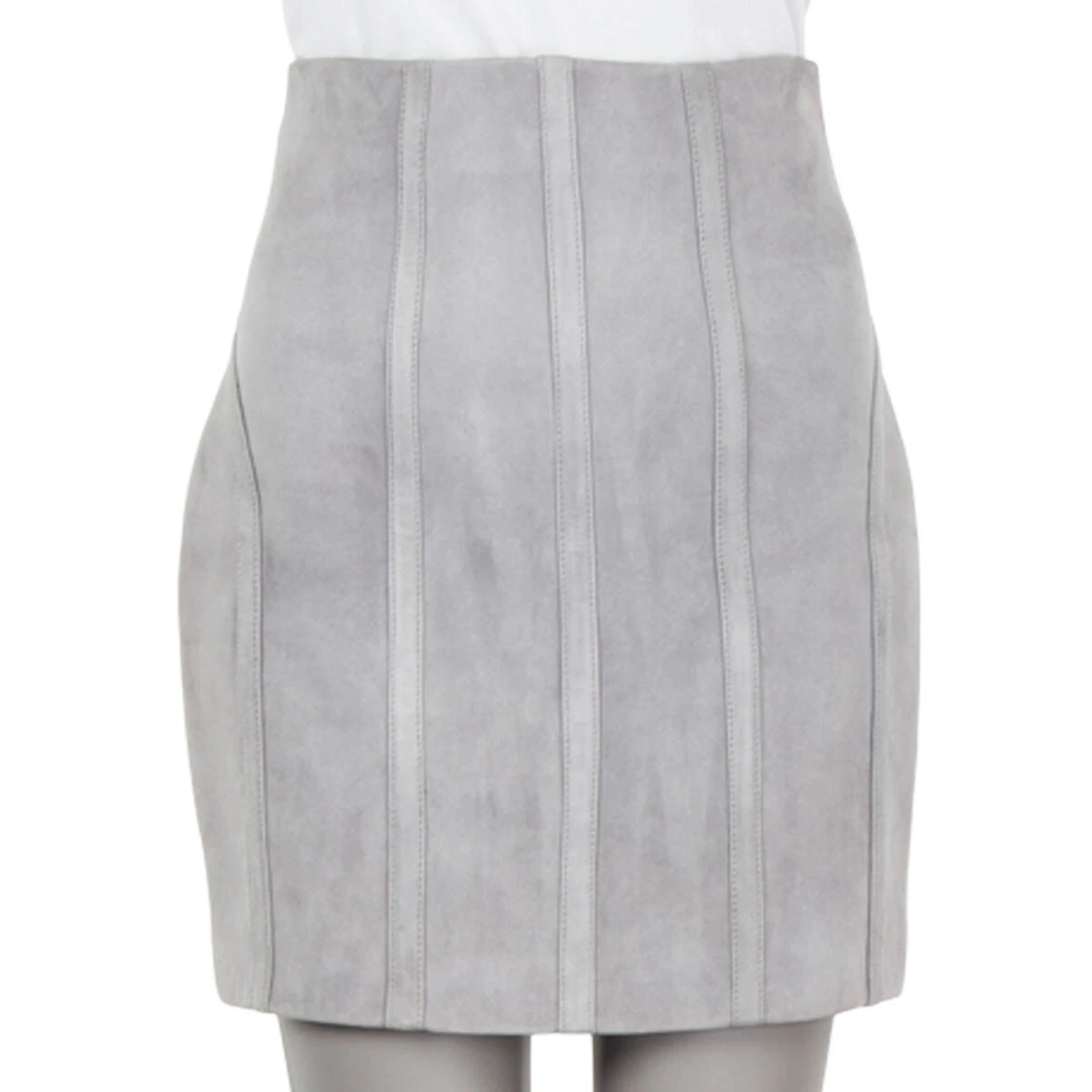 Light grey top pencil mini skirt