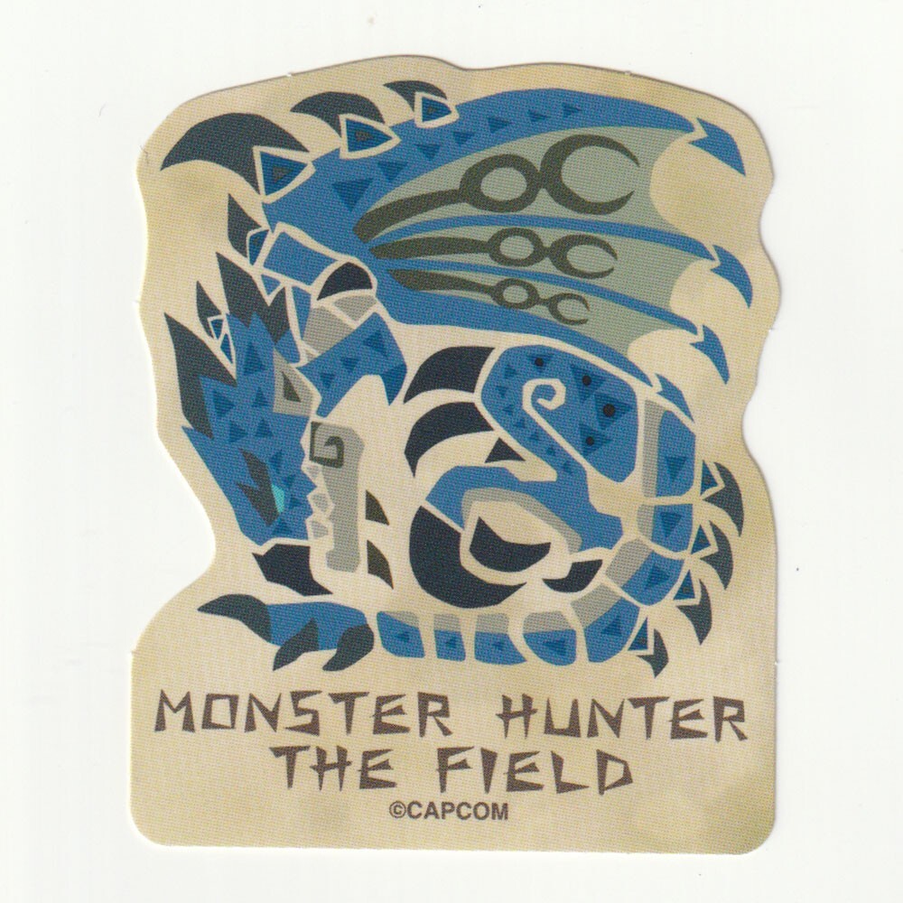 Monster Hunter The Field MHW Monstie Icon Sticker Azure Rathalos