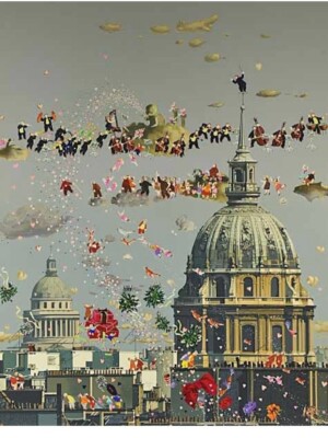 Hiro Yamagata ''Paris Orchestra'' Serigraph / Hand Signed Limited Edition