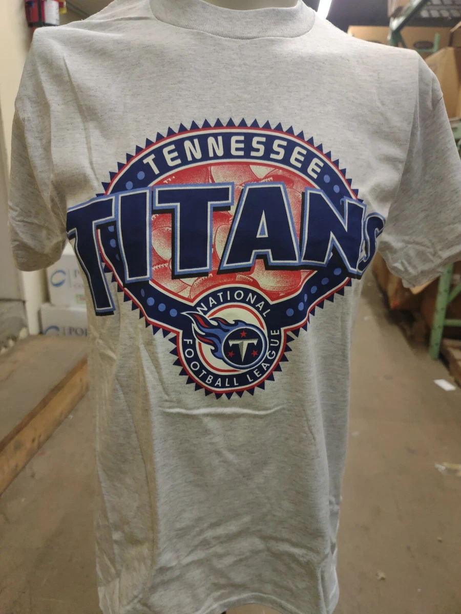 Officially Licensed NFL Tennessee Titans Heather Gray Football T