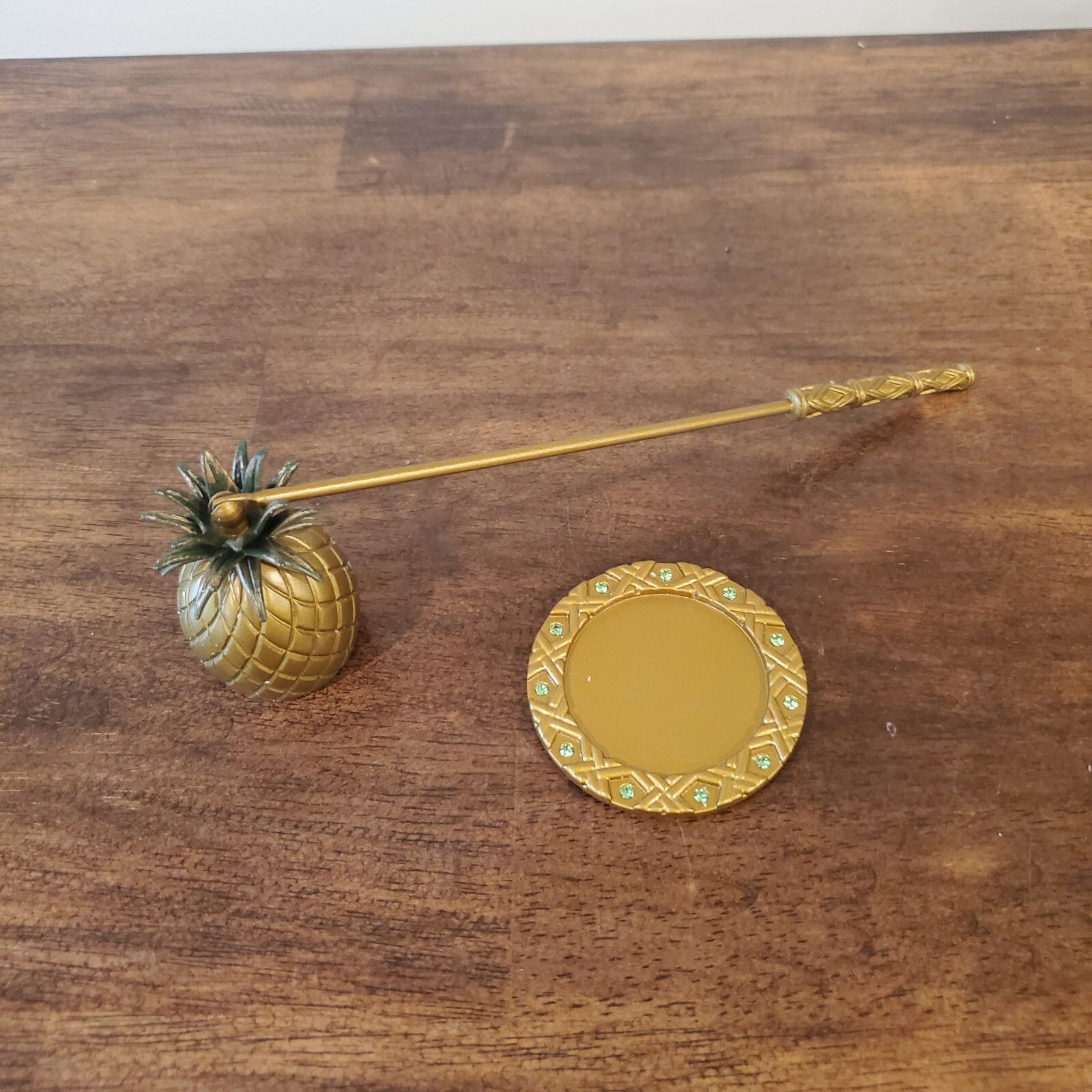 PartyLite Island Escape Pineapple Candle Snuffer with Tray P8419 eBay