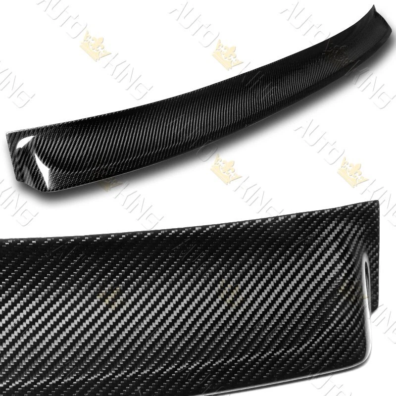 FIT 11-16 BMW F10 528i 535i 550i M5 REAL CARBON FIBER WINDOW ROOF SPOILER WING - Image 2 of 4
