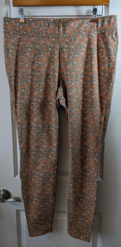 Lands End Starfish Legging Size XL Tall Pull On Stretch Floral
