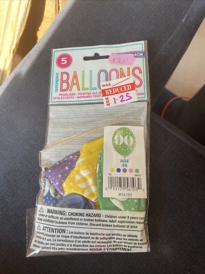Unikat Luftballons 90. Geburtstag 