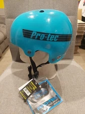 PRO-TEC The Bucky Skate Skateboard Helmet Size XL Translucent Blue  Protec