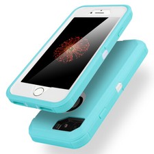 Case For iPhone 7 8 Rugged Hybrid Shockproof Heavy Duty Cover Screen Protector
