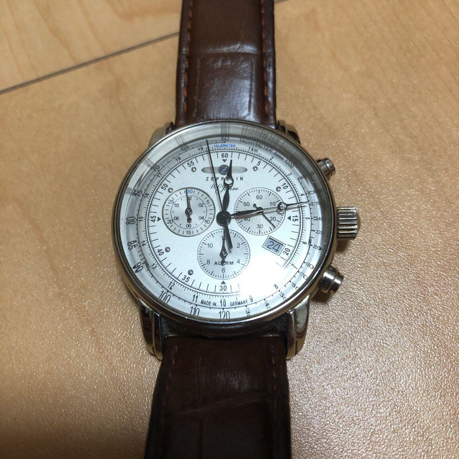 Zeppelin Watch 100th Anniversary Model Silver Dial 7680-1n 