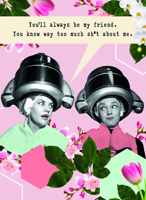 You Know Way Too Much Sh*t About Me... - Lustige Retro Geburtstagskarte