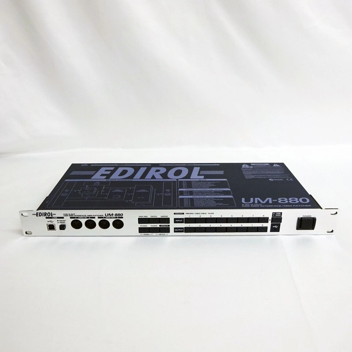MIDI Patcher EDIROL UM-880 roland 8 IN 8 OUT USB MIDI Interface | eBay