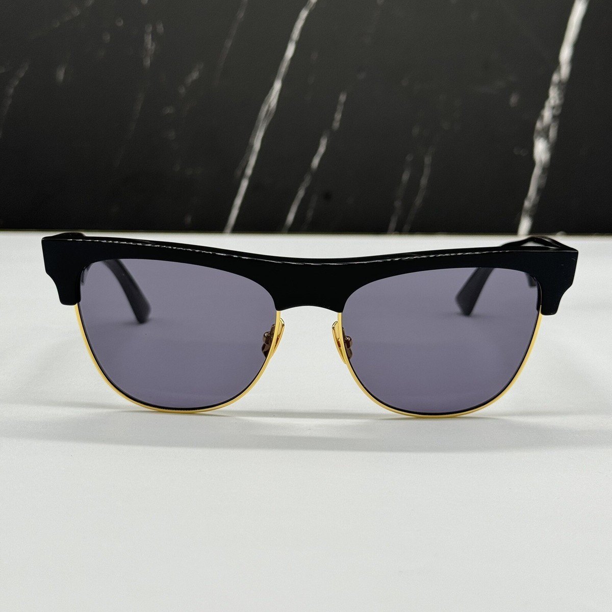 Bottega Veneta BV1003S Sunglasses, Black/Grey - NWT NEW BOTTEGA VENETA BV1003S 001 SQUARE BLACK GREY UNISEX  main image 2