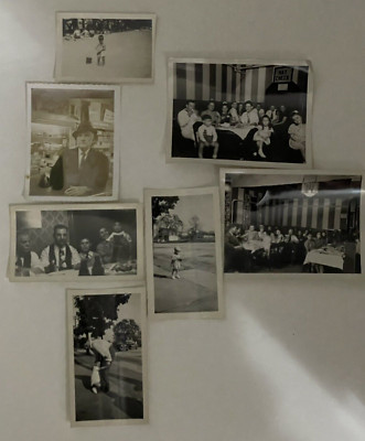 Vintage Photos Family Black White Pictures Man Woman Father Child Party Park 7