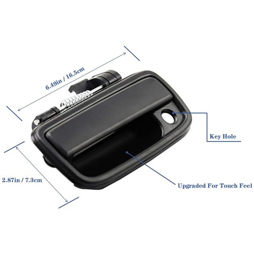 Pair For Toyota Tacoma 1995-2004 Outside Exterior Door Handle Front Left & Right - Picture 2 of 16