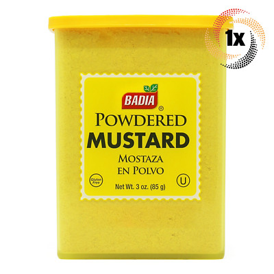 1x Can Badia Powdered Mustard Seasoning | 3oz | Gluten Free, No MSG & Kosher