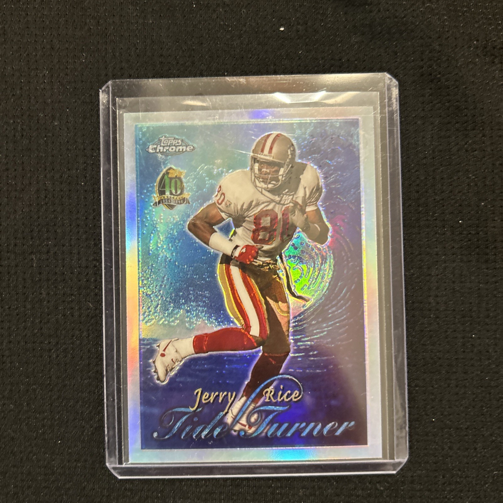 JERRY RICE 1996 TOPPS CHROME #TT10 TIDE TURNER REFRACTOR 49ERS --A1