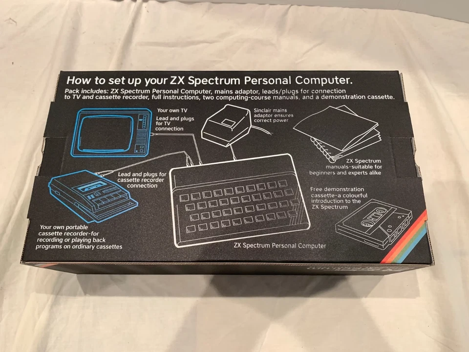 EMPTY BOX ONLY for Sinclair ZX Spectrum "Rubber" White Special Edition - Image 2 of 4