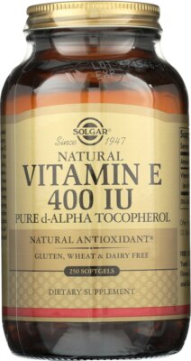 Solgar Vitamin E 400 IU 250 Alpha Softgels