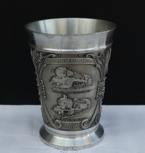 Alterer Zinn Becher W 3 Design Historische Eisenbahnen 95 Zinn Nr 2 Ebay