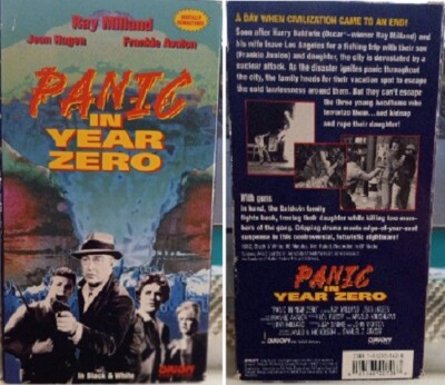 VHS:  Panic in Year Zero - Frankie Avalon, Ray Milland, Jean Hagen (DS RB 02)