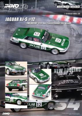 INNO64 1:64 JAGUAR XJ-S #12 TWR RACING ETCC Green Diecast Model