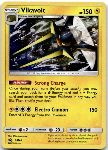 Vikavolt - SM28 Holo Promo Sun & Moon Promo Pokemon Lightly Played