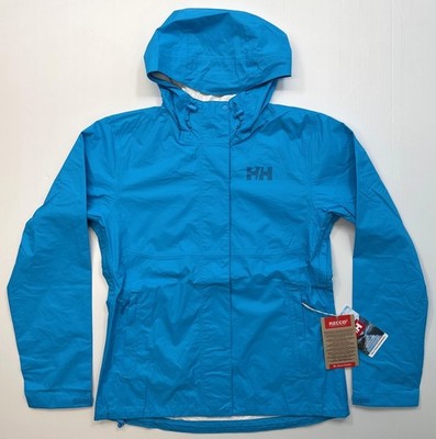 Women's HELLY HANSEN Loke Shell Rain Jacket 2.0 CYAN