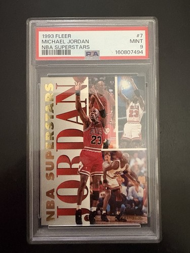 1993-94 Fleer Michael Jordan NBA Superstars #7 PSA 9 Chicago Bulls